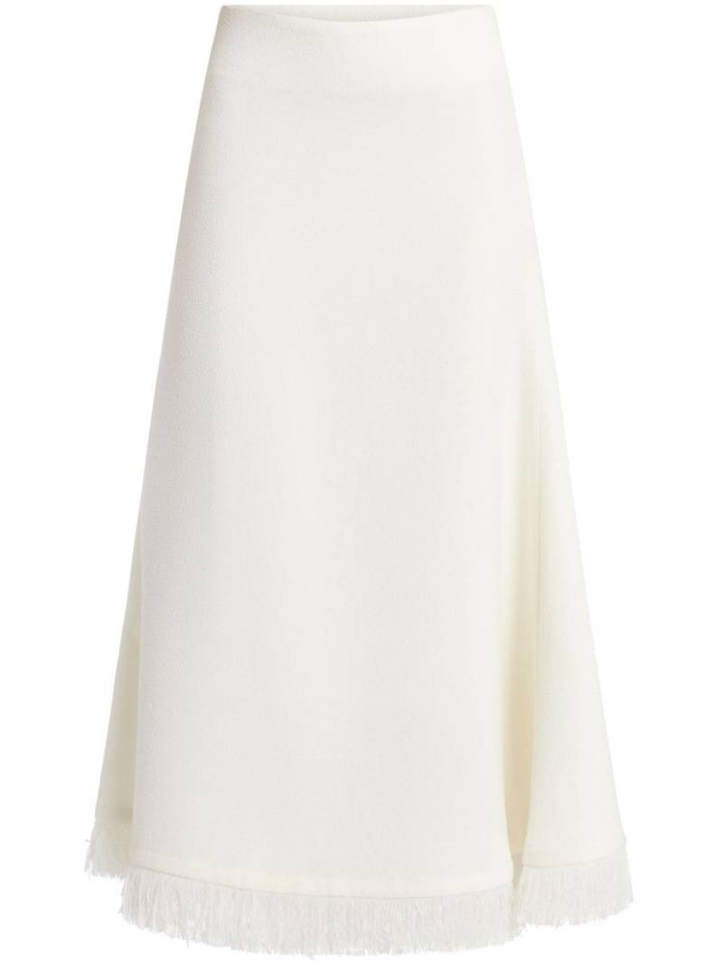 CHATS BY C.DAM A-line midi skirt - White von CHATS BY C.DAM