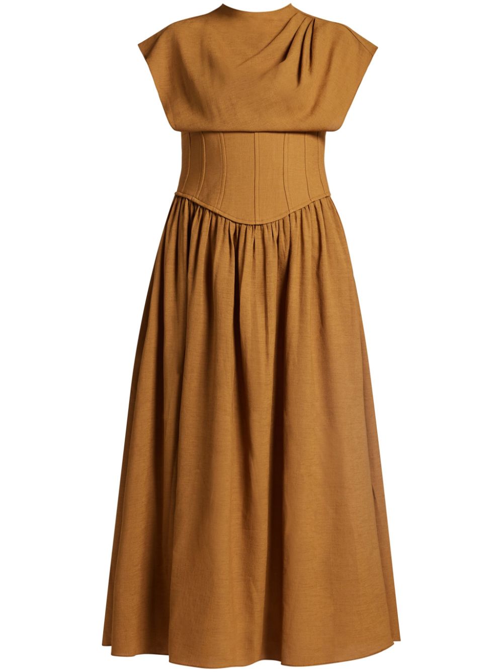 CHATS BY C.DAM Anatola dress - Brown von CHATS BY C.DAM