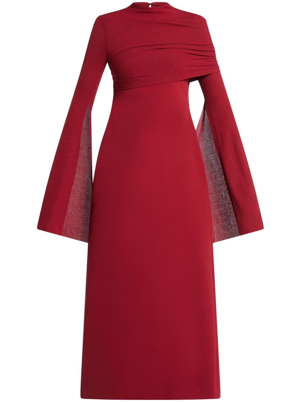 CHATS BY C.DAM long-sleeve maxi dress - Red von CHATS BY C.DAM