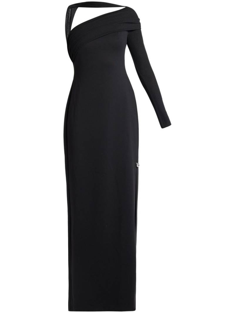 CHATS BY C.DAM one-shoulder maxi dress - Black von CHATS BY C.DAM