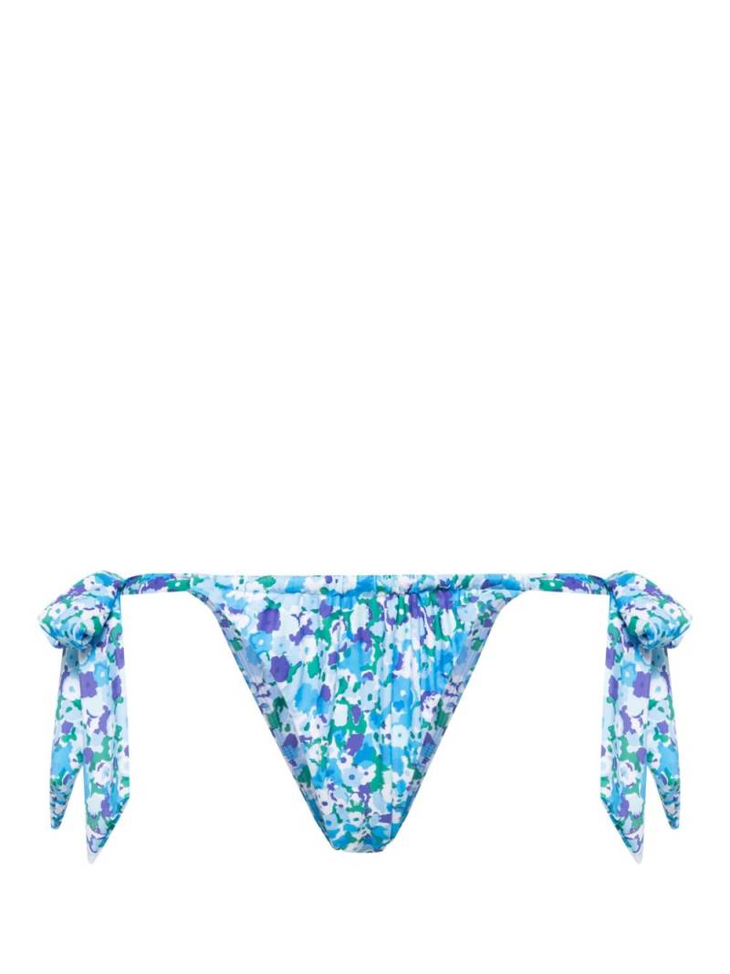 CHÉ Costa floral-print bikini bottoms - Blue von CHÉ