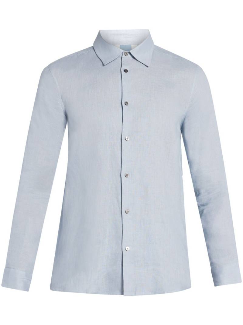 CHÉ linen button-up shirt - Blue von CHÉ