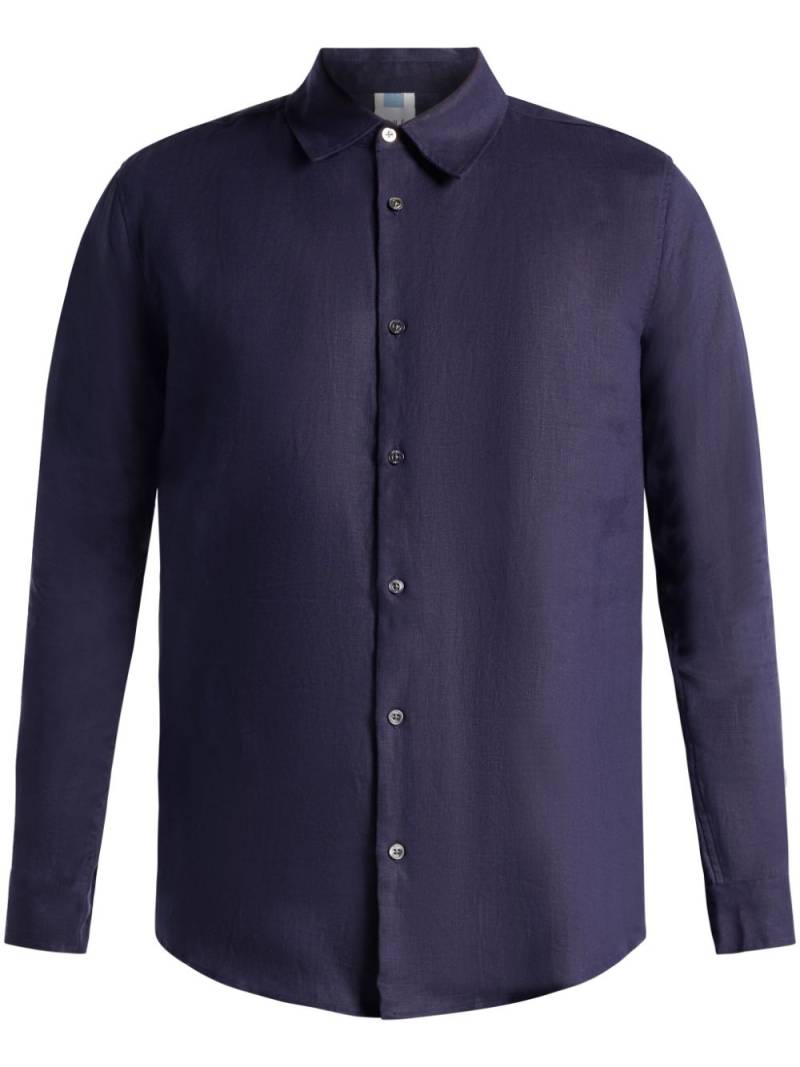 CHÉ long-sleeve linen shirt - Blue von CHÉ