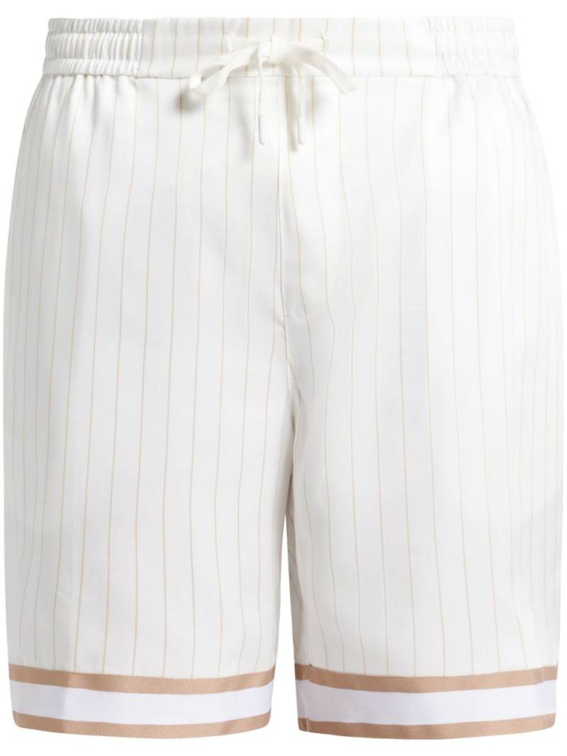 CHÉ striped bermuda shorts - White von CHÉ