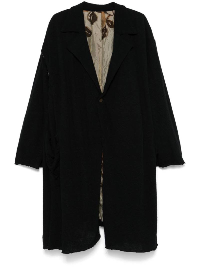 CHIAHUNG SU textured coat - Black von CHIAHUNG SU