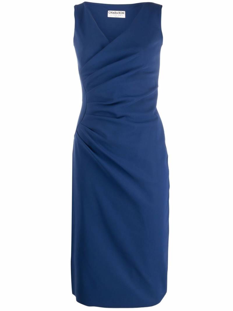 CHIARA BONI La Petite Robe Alkiki sleeveless midi dress - Blue von CHIARA BONI La Petite Robe