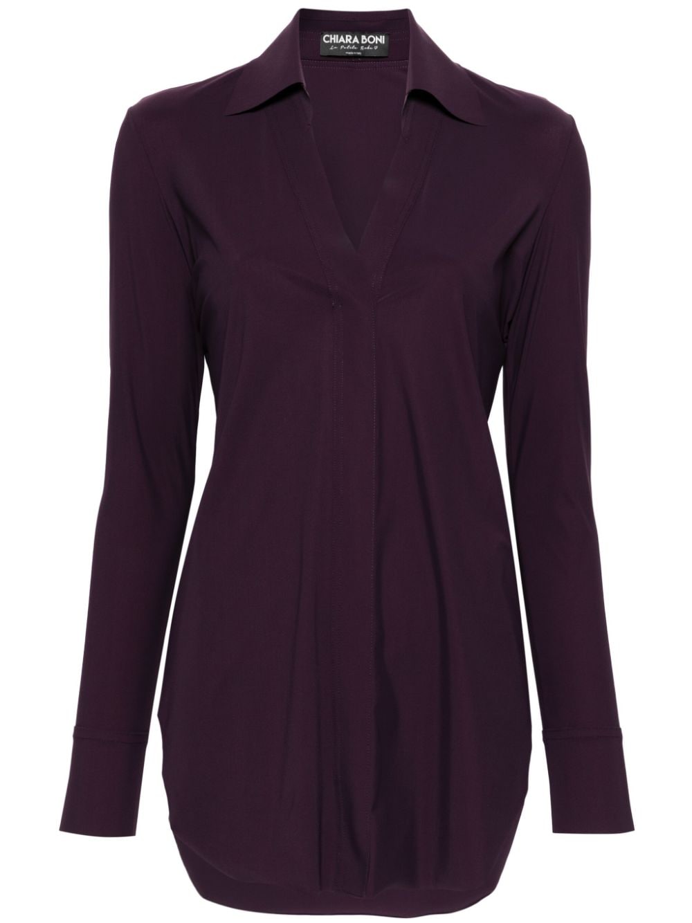 CHIARA BONI La Petite Robe Atena Slim long-sleeve shirt - Purple von CHIARA BONI La Petite Robe