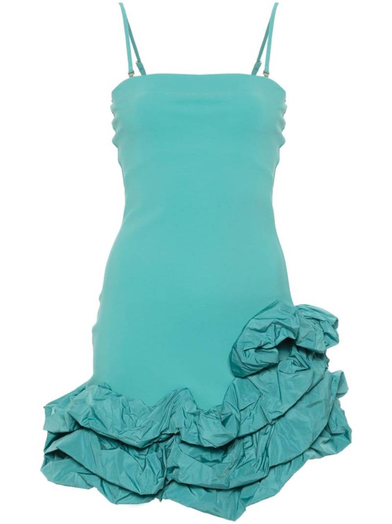 CHIARA BONI La Petite Robe ruffle-detail jersey mini dress - Green von CHIARA BONI La Petite Robe