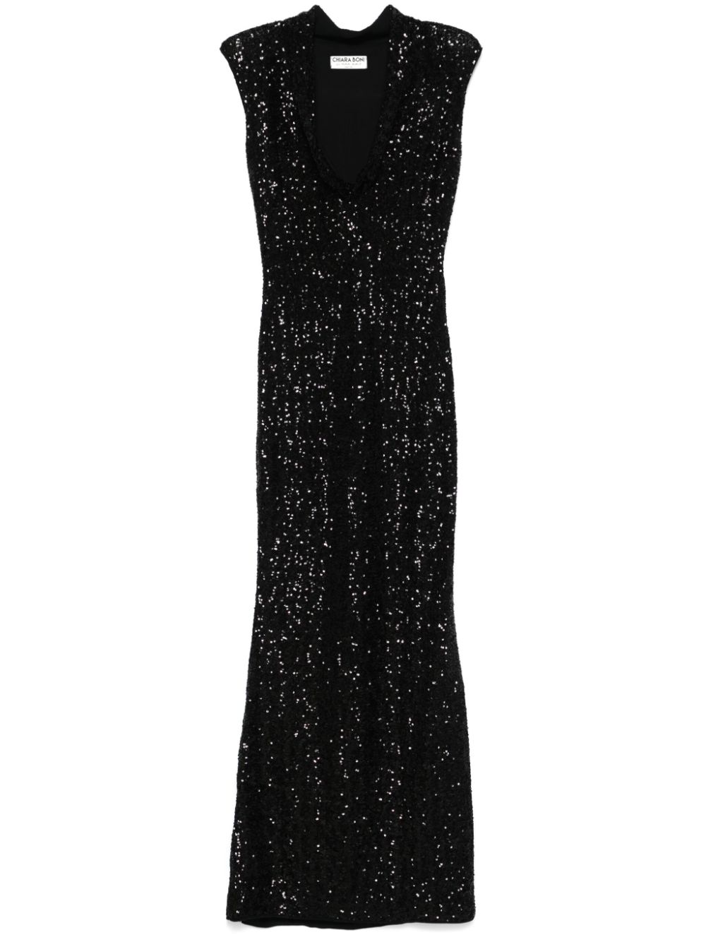 CHIARA BONI La Petite Robe sequinned maxi dress - Black von CHIARA BONI La Petite Robe