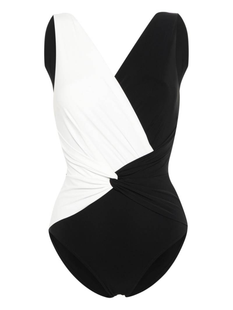 CHIARA BONI La Petite Robe two-tone swimsuit - Black von CHIARA BONI La Petite Robe