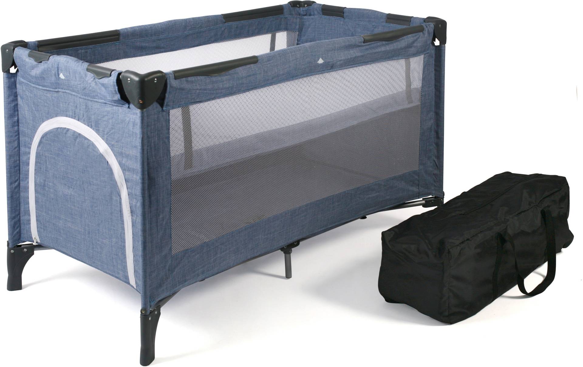 CHIC4BABY Baby-Reisebett »Luxus, Jeans Blue«, inkl. Transporttasche CHIC4BABY Baby-Reisebett »Luxus, Jeans Blue«, inkl. Transporttasche von CHIC4BABY