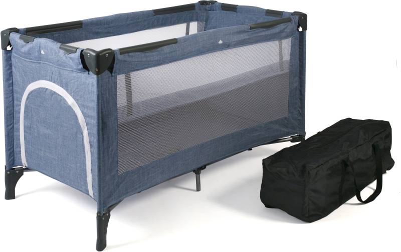 CHIC4BABY Baby-Reisebett »Luxus, Jeans Blue«, inkl. Transporttasche von CHIC4BABY