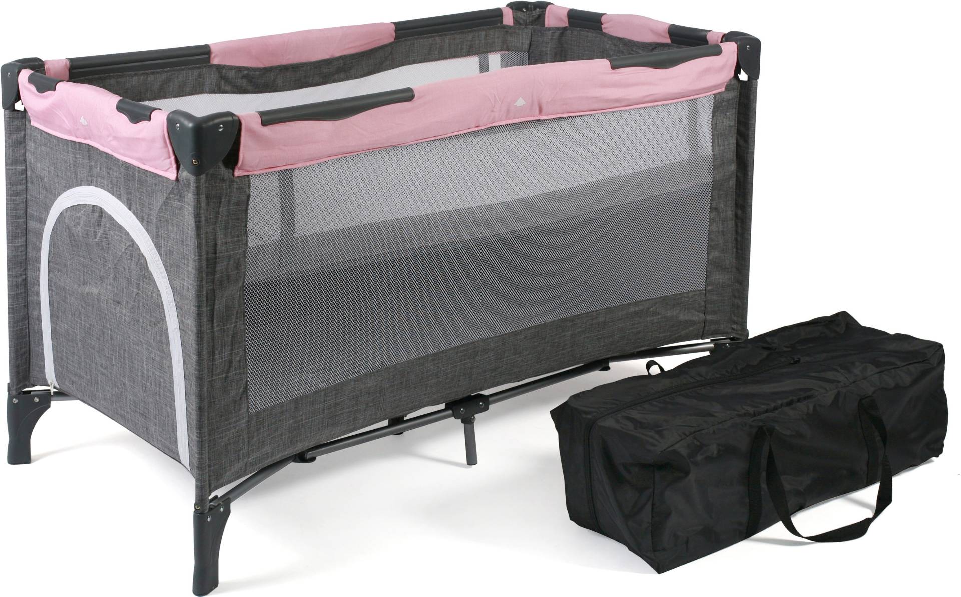 CHIC4BABY Baby-Reisebett »Luxus, Melange Rosa«, inkl. Transporttasche CHIC4BABY Baby-Reisebett »Luxus, Melange Rosa«, inkl. Transporttasche von CHIC4BABY