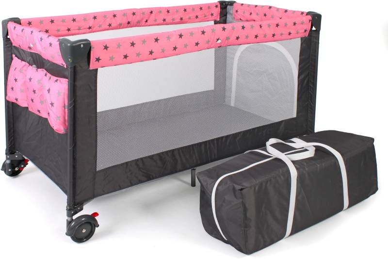 CHIC4BABY Baby-Reisebett »Luxus, Sternchen grau« von CHIC4BABY