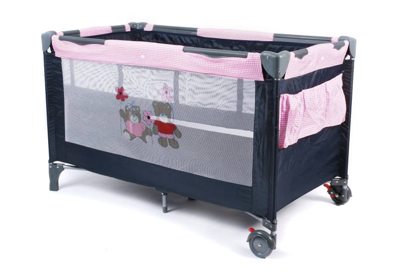 CHIC4BABY Baby-Reisebett »Luxus Pink Checker«, inkl. Tragetasche von CHIC4BABY