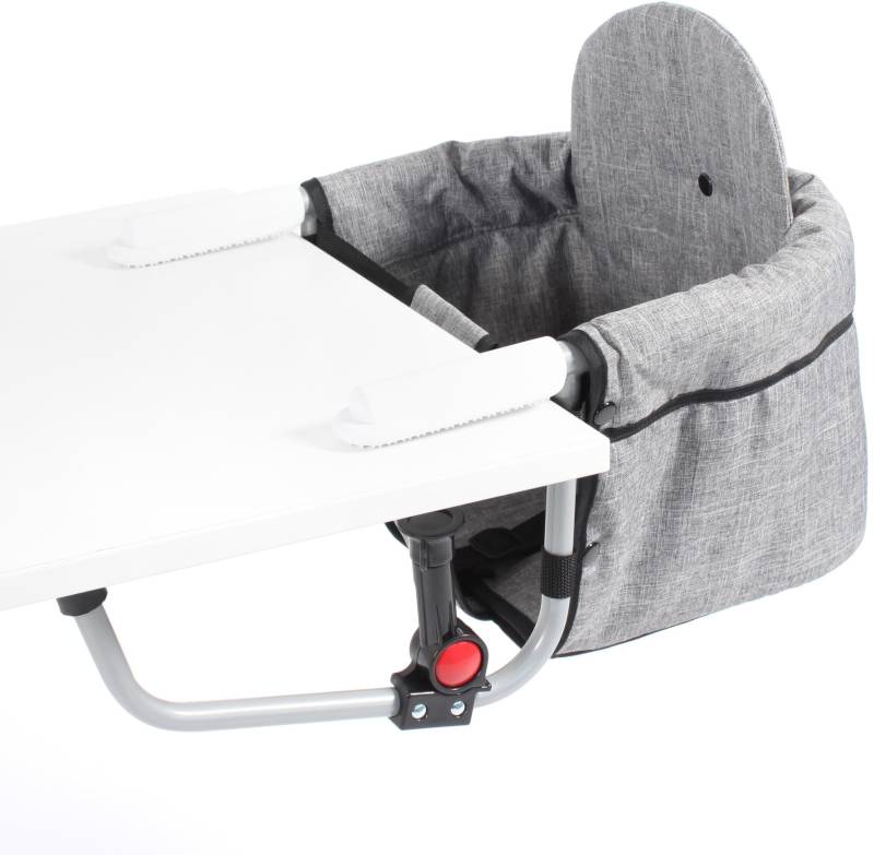 CHIC4BABY Tischsitz »Relax, Melange Grau«, platzsparend zusammenfaltbar von CHIC4BABY