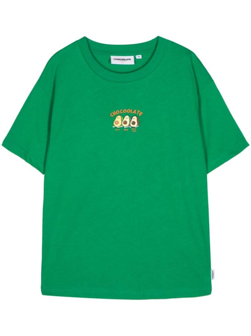 CHOCOOLATE Avocado cotton T-shirt - Green von CHOCOOLATE