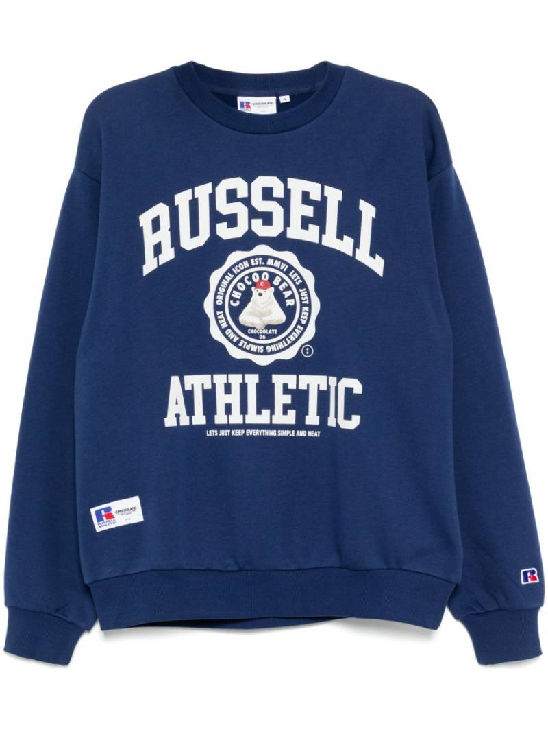 CHOCOOLATE X Russell Athletic sweater - Blue von CHOCOOLATE