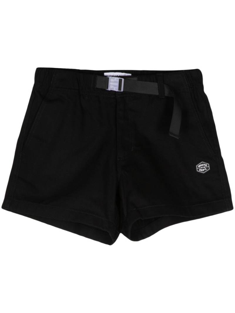 CHOCOOLATE belted cotton shorts - Black von CHOCOOLATE