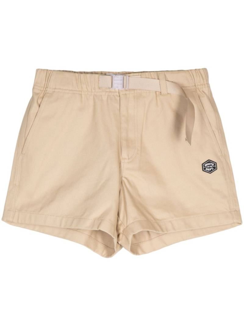 CHOCOOLATE belted cotton shorts - Brown von CHOCOOLATE