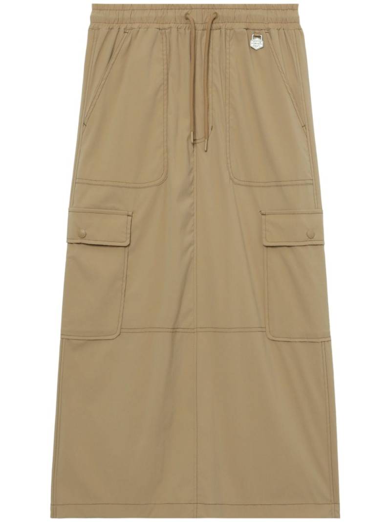 CHOCOOLATE cargo-pocket midi skirt - Neutrals von CHOCOOLATE