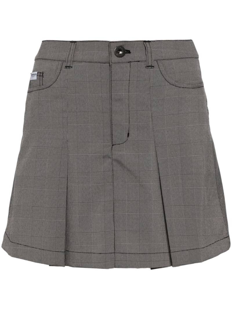 CHOCOOLATE check-pattern mini skirt - Black von CHOCOOLATE