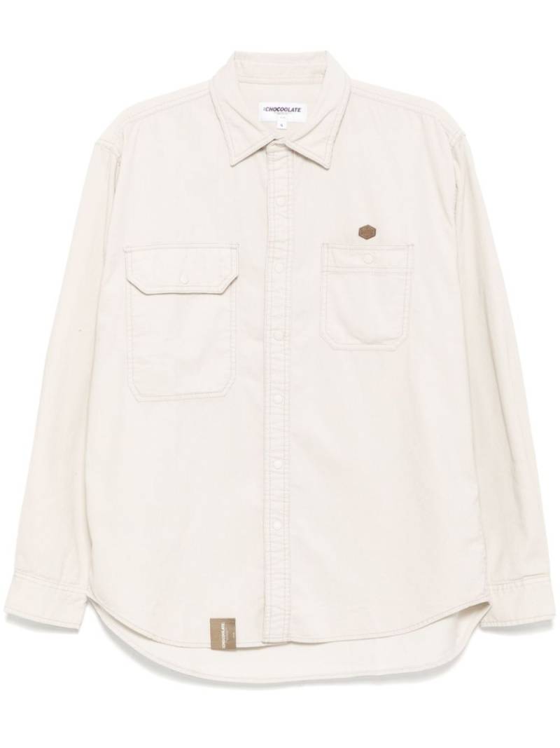 CHOCOOLATE corduroy shirt - Grey von CHOCOOLATE