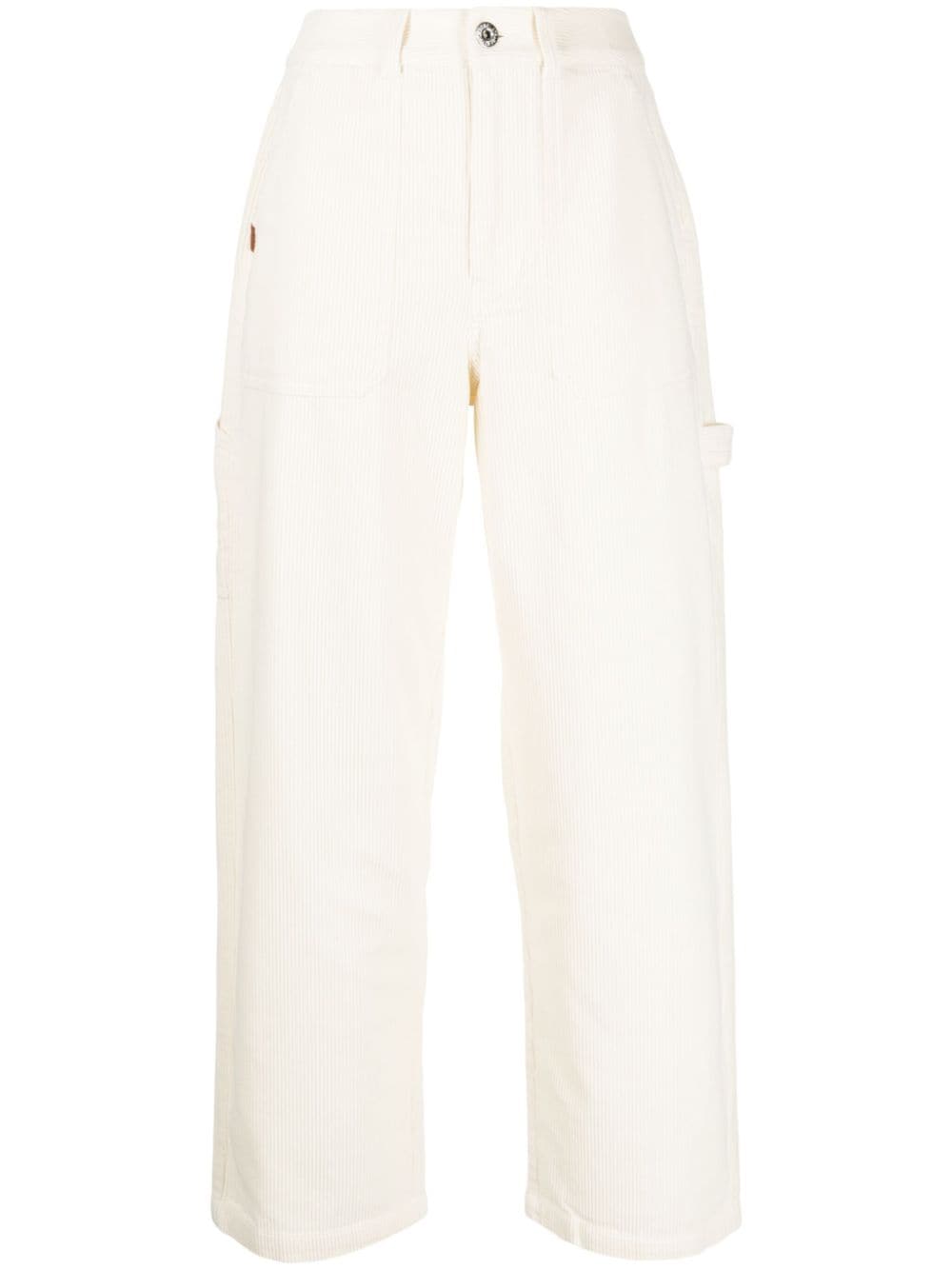 CHOCOOLATE corduroy straight-leg trousers - Neutrals von CHOCOOLATE