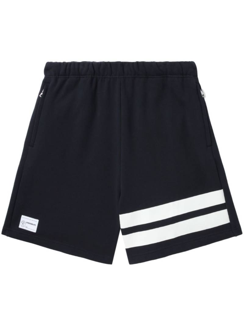 CHOCOOLATE cotton track shorts - Black von CHOCOOLATE