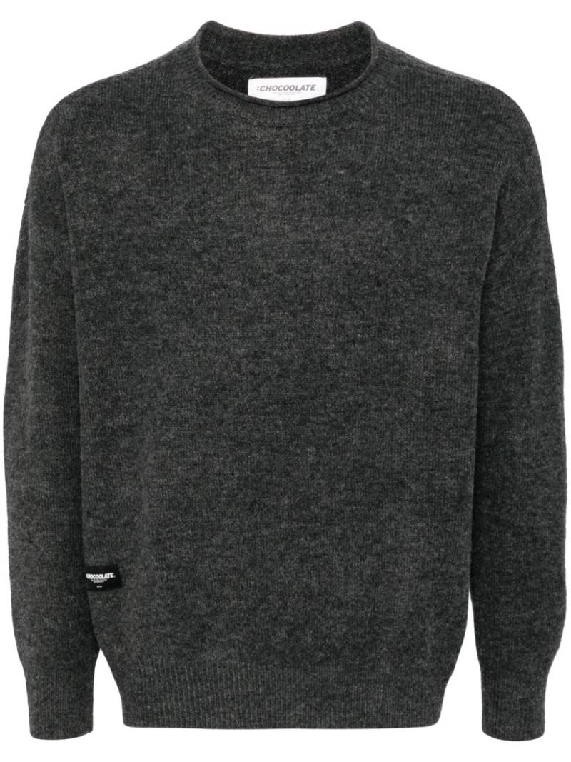 CHOCOOLATE crew-neck jumper - Grey von CHOCOOLATE