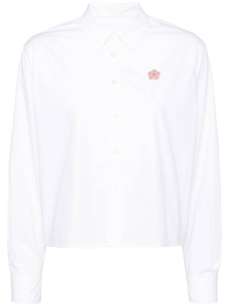 CHOCOOLATE cropped cotton shirt - White von CHOCOOLATE