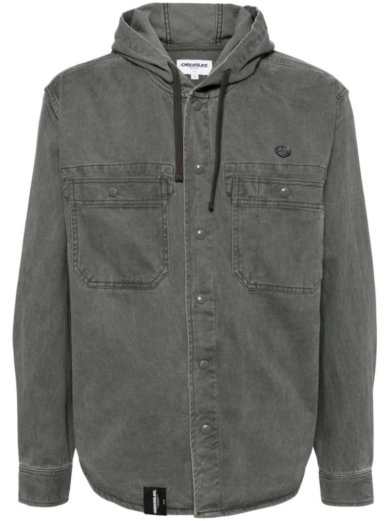 CHOCOOLATE denim shirt jacket - Grey von CHOCOOLATE