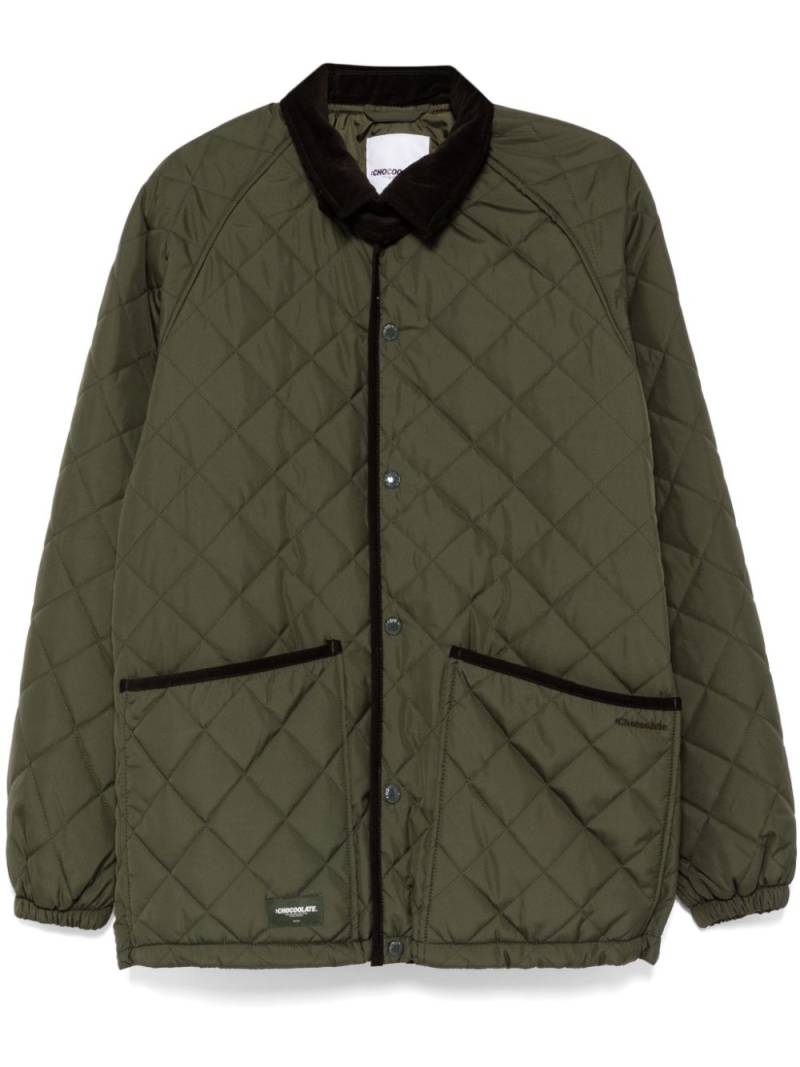 CHOCOOLATE diamond-pattern jacket - Green von CHOCOOLATE