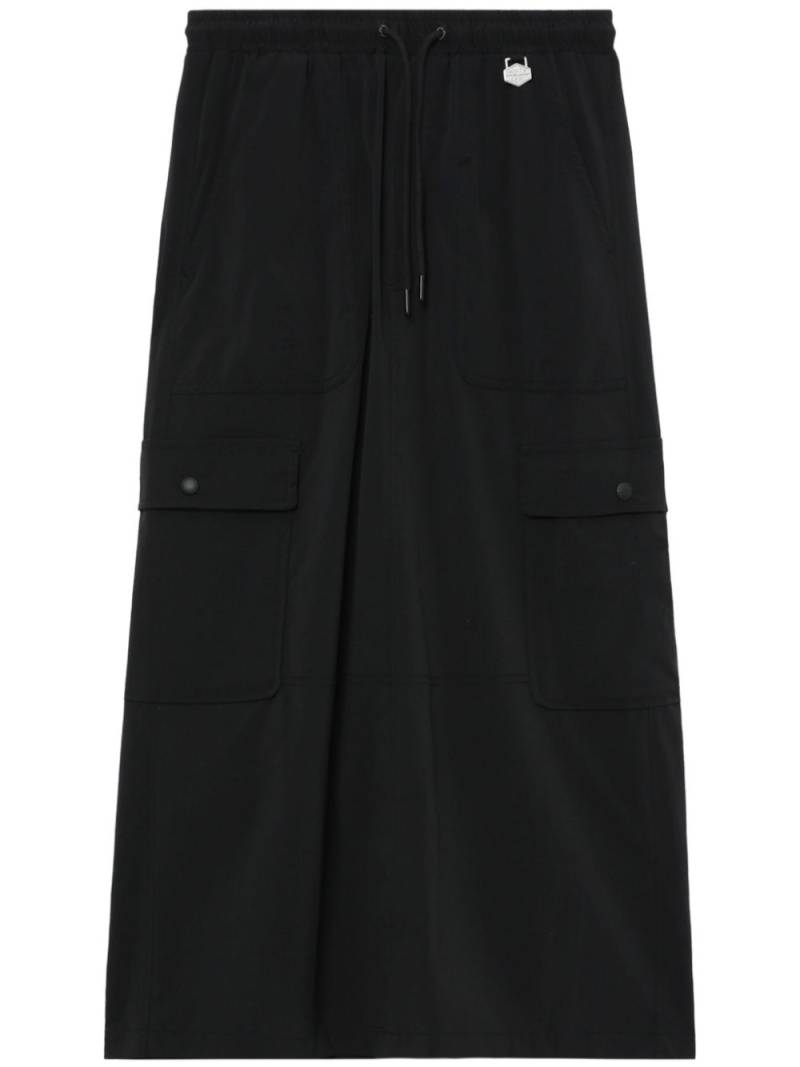 CHOCOOLATE elasticated-waist midi skirt - Black von CHOCOOLATE