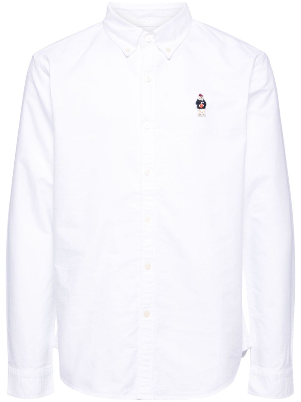 CHOCOOLATE embroidered-logo cotton shirt - White von CHOCOOLATE