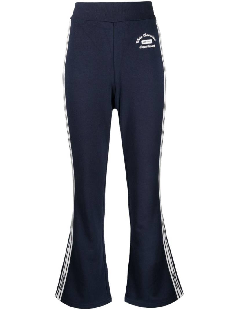 CHOCOOLATE flared track pants - Blue von CHOCOOLATE