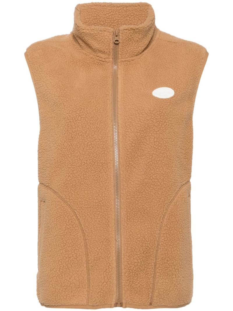 CHOCOOLATE fleece zip up vest - Brown von CHOCOOLATE