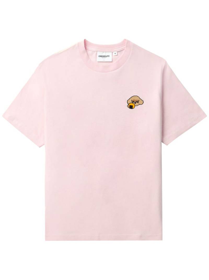 CHOCOOLATE graphic-print cotton T-shirt - Pink von CHOCOOLATE