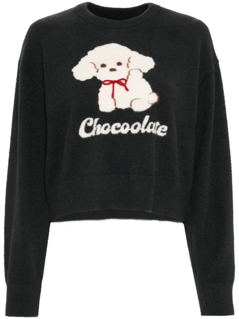 CHOCOOLATE graphic-print jumper - Grey von CHOCOOLATE