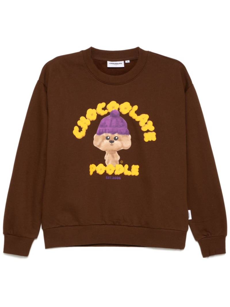 CHOCOOLATE graphic-print sweatshirt - Brown von CHOCOOLATE