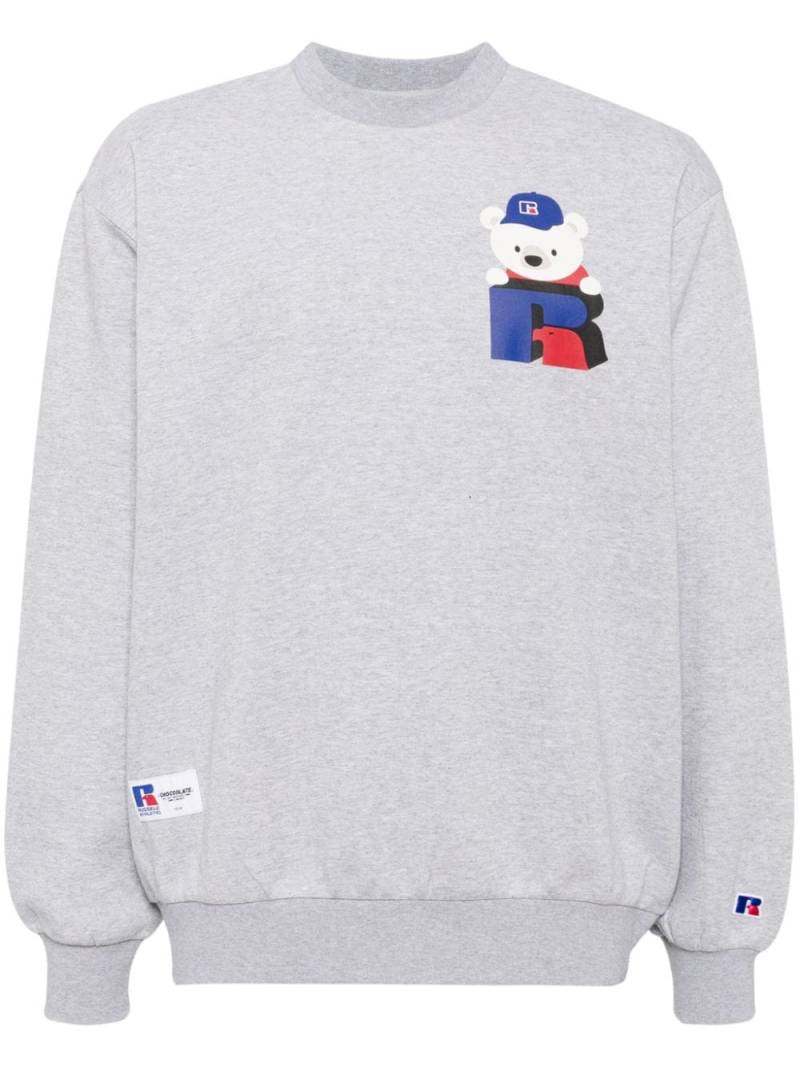 CHOCOOLATE graphic-printed sweatshirt - Grey von CHOCOOLATE