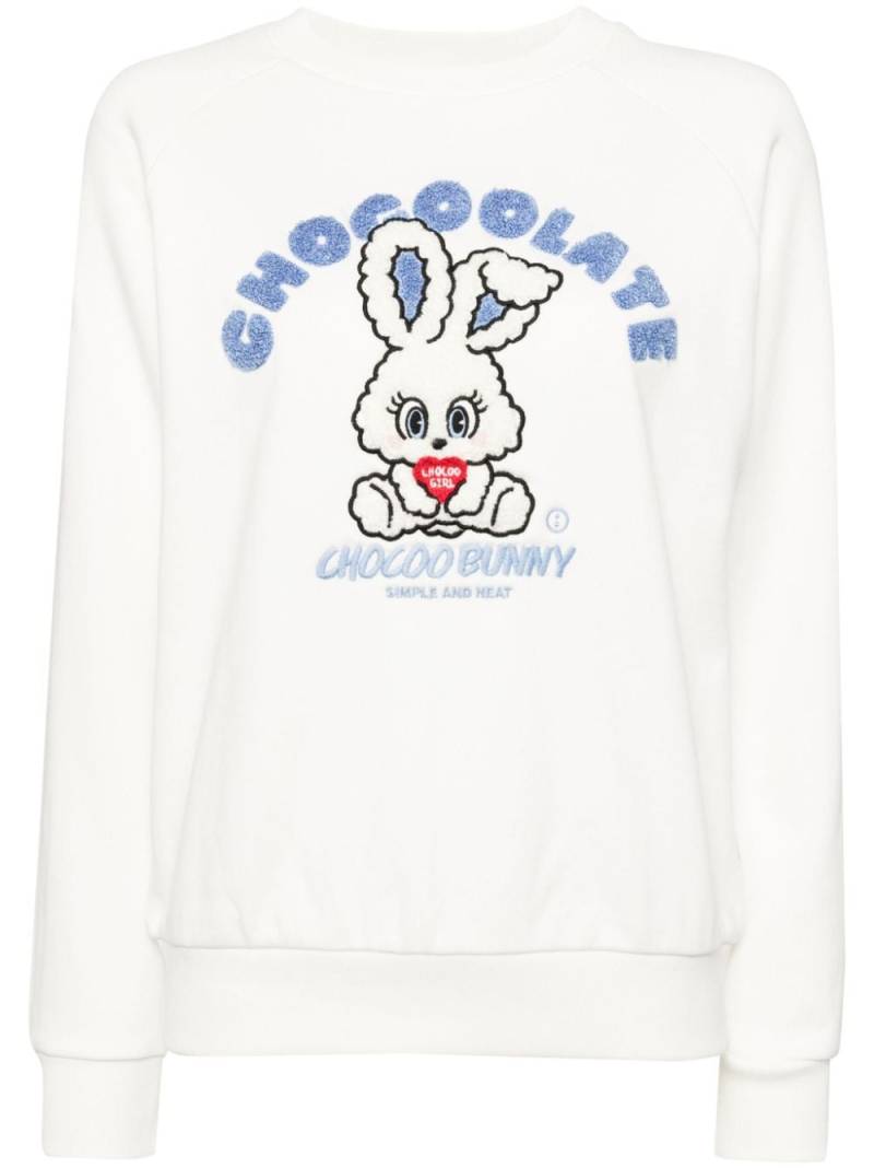 CHOCOOLATE graphic sweatshirt - White von CHOCOOLATE