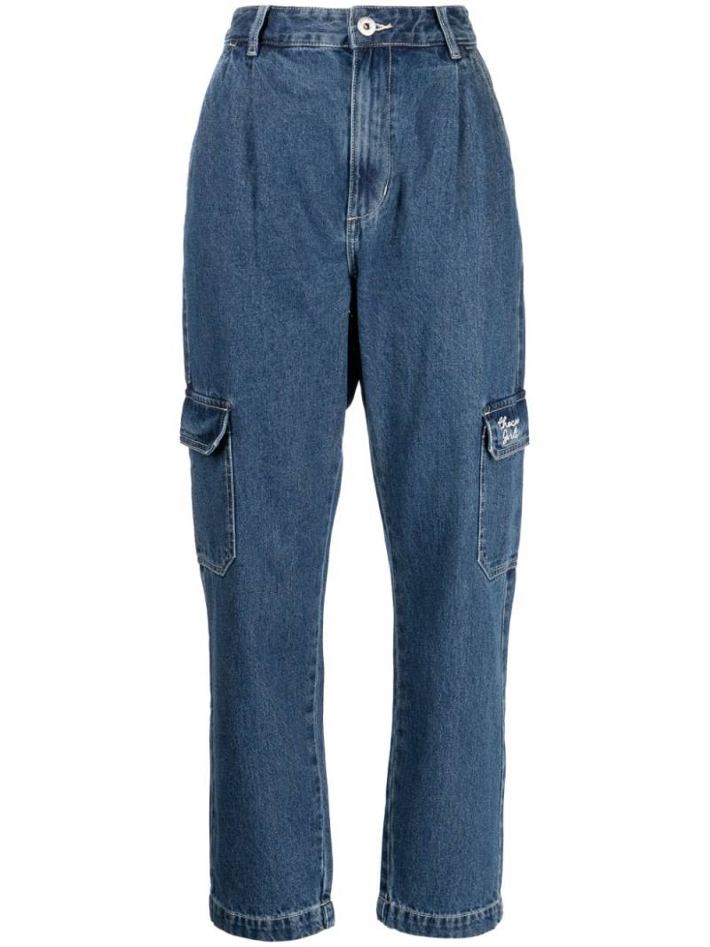 CHOCOOLATE high-rise tapered-leg jeans - Blue von CHOCOOLATE