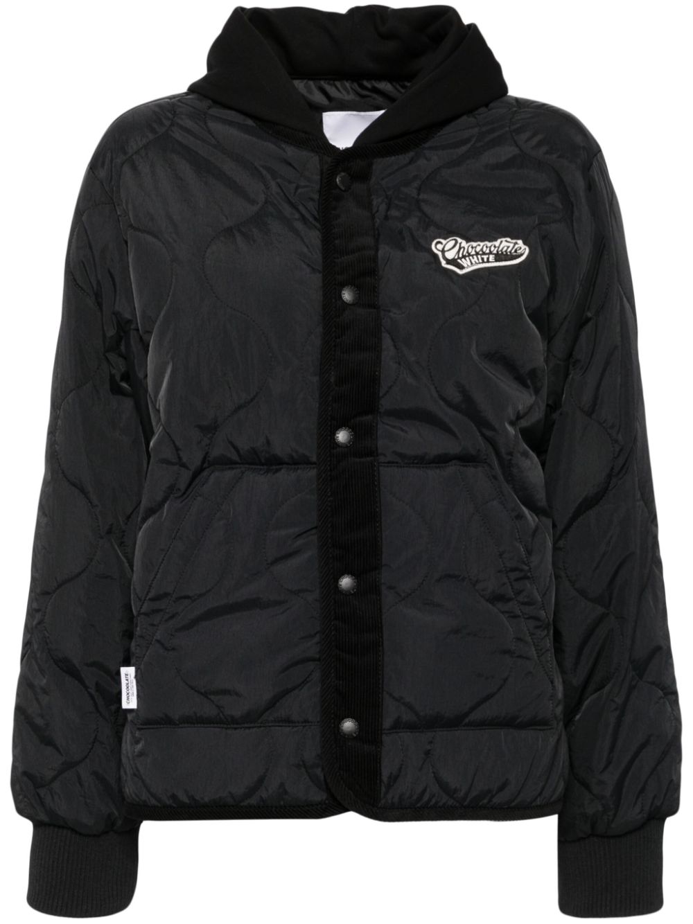 CHOCOOLATE hooded puffer jacket - Black von CHOCOOLATE