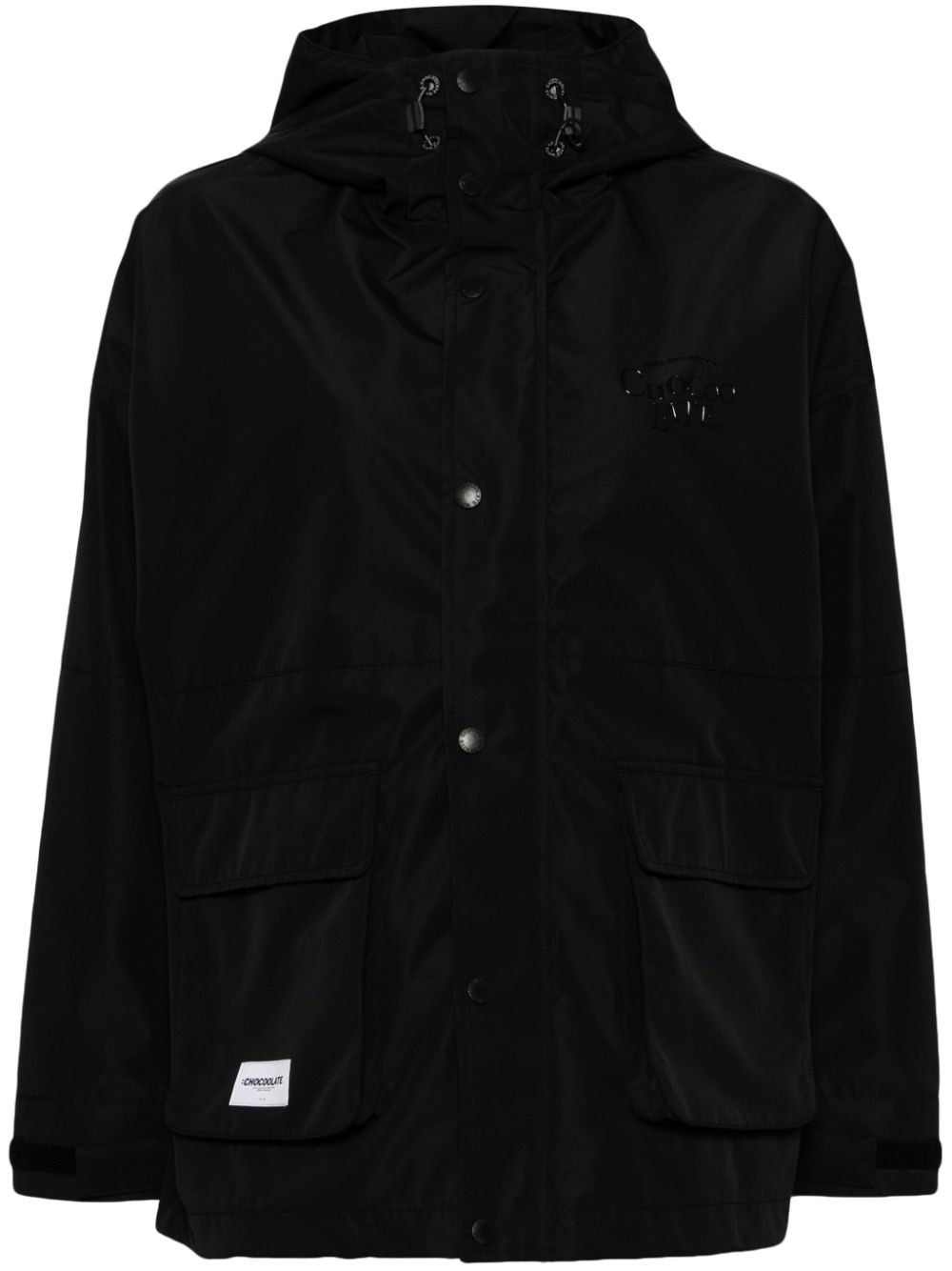 CHOCOOLATE hooded utility jacket - Black von CHOCOOLATE