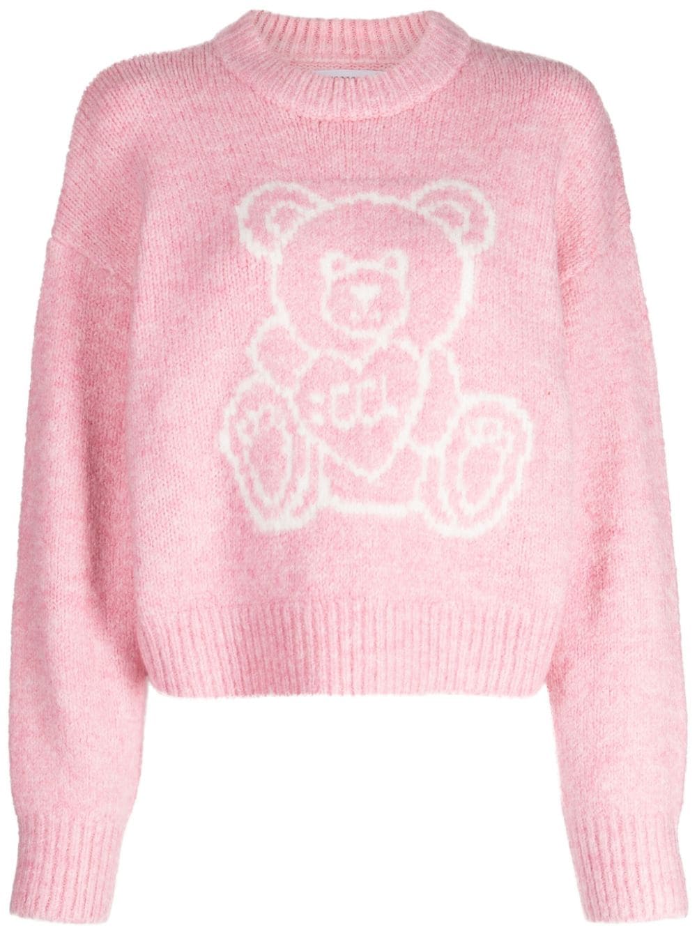 CHOCOOLATE intarsia knit crew-neck jumper - Pink von CHOCOOLATE