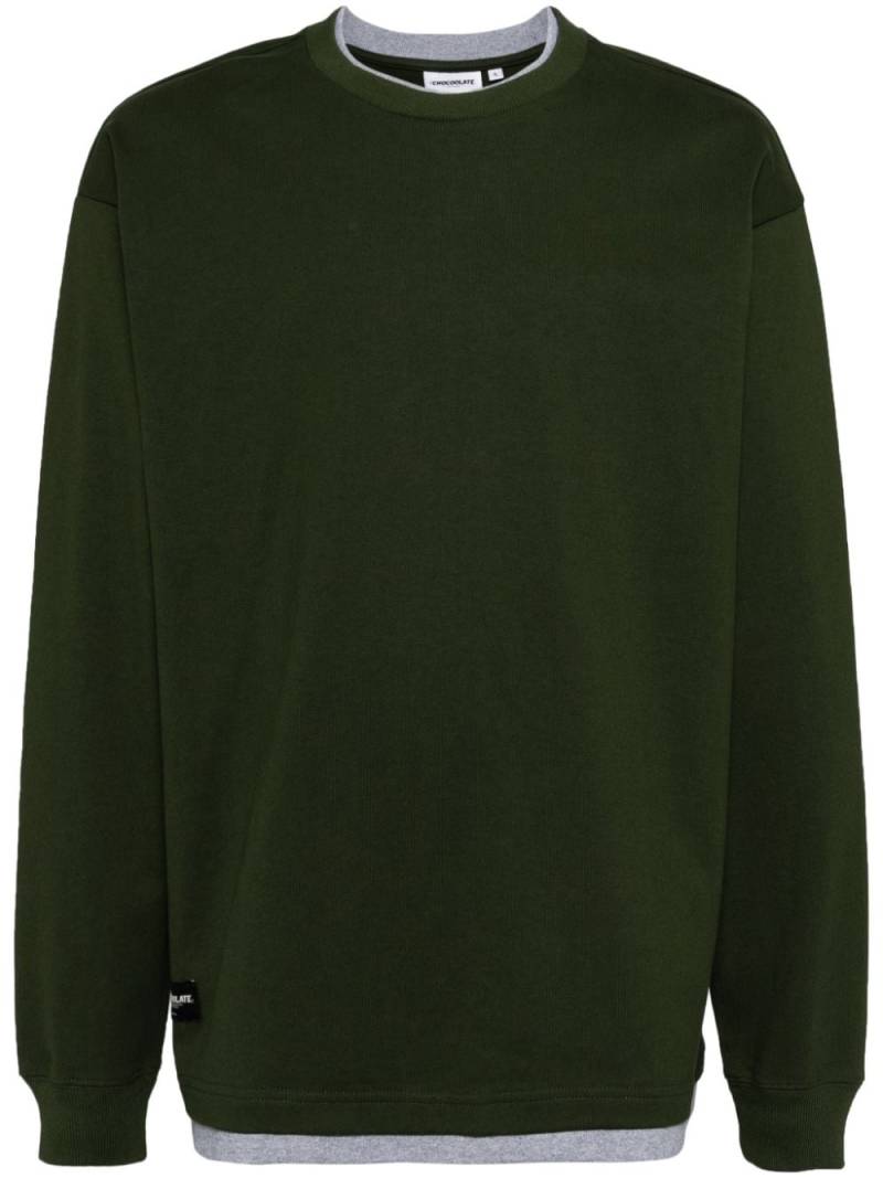 CHOCOOLATE layered T-shirt - Green von CHOCOOLATE