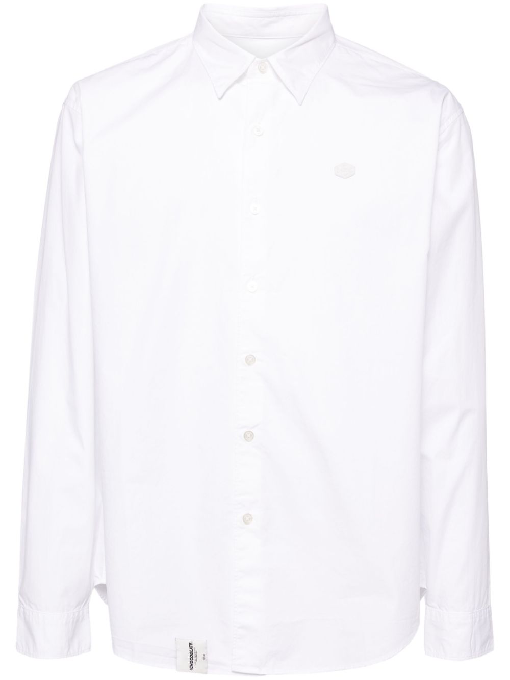 CHOCOOLATE logo-appliqué shirt - White von CHOCOOLATE