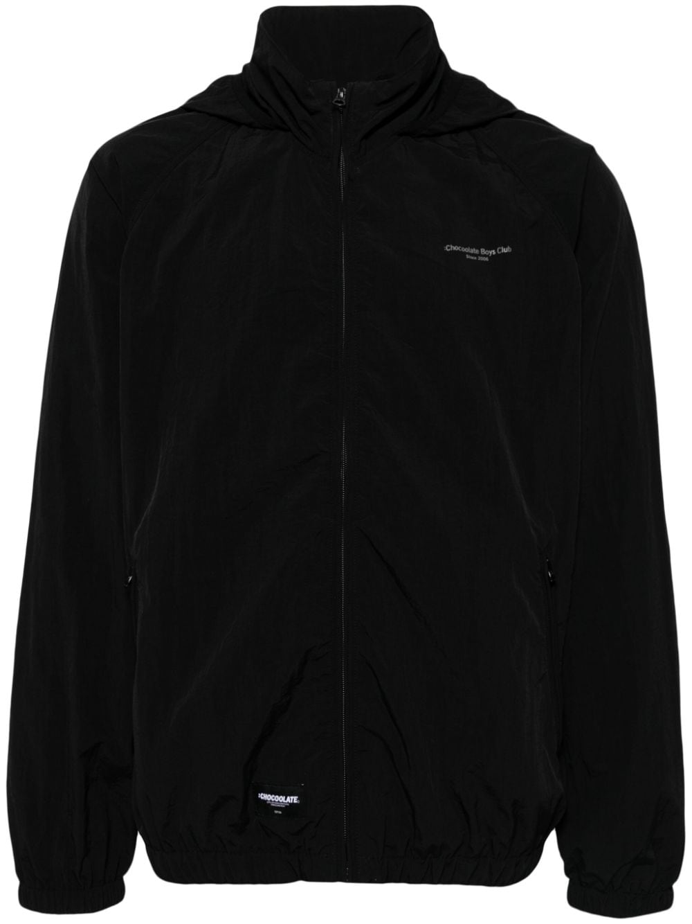 CHOCOOLATE logo-appliqué track jacket - Black von CHOCOOLATE