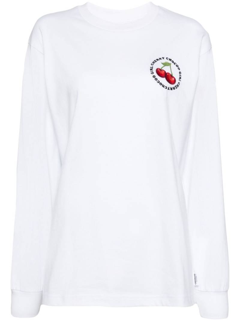 CHOCOOLATE logo-embroidered T-shirt - White von CHOCOOLATE